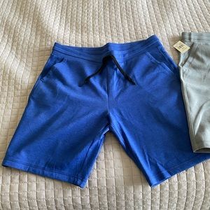 2 pair men’s shorts. blue and Gray. Brand new